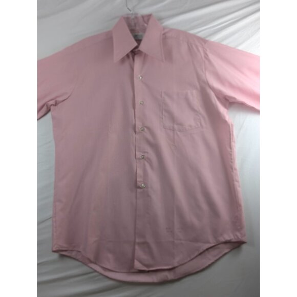 Vintage Kmart Permanent Press Pink Long Sleeve Dress Shirt Button Up Mens 15.5 - Picture 3 of 12
